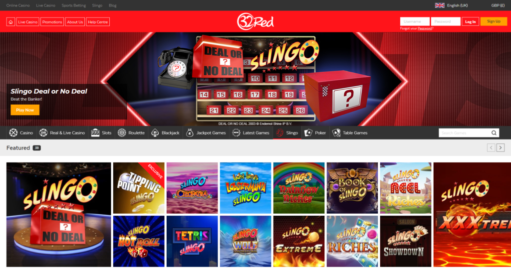 32Red casino slingo games