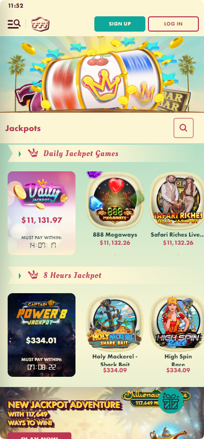 777 casino mobile jackpot games