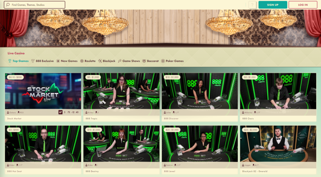 777 live casino games