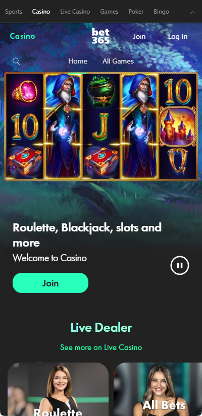 bet365 casino mobile app