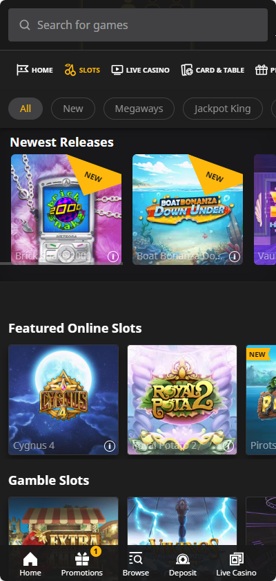 Betfair mobile casino slots