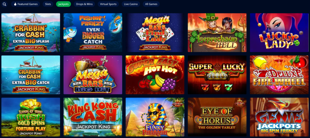 BetTarget casino jackpots