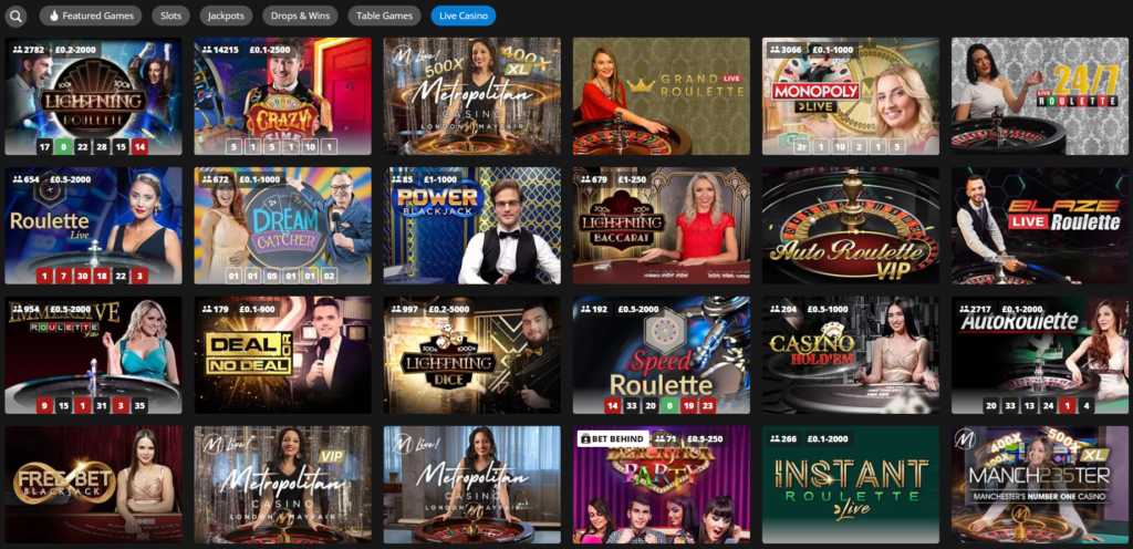 Hopa live casino games