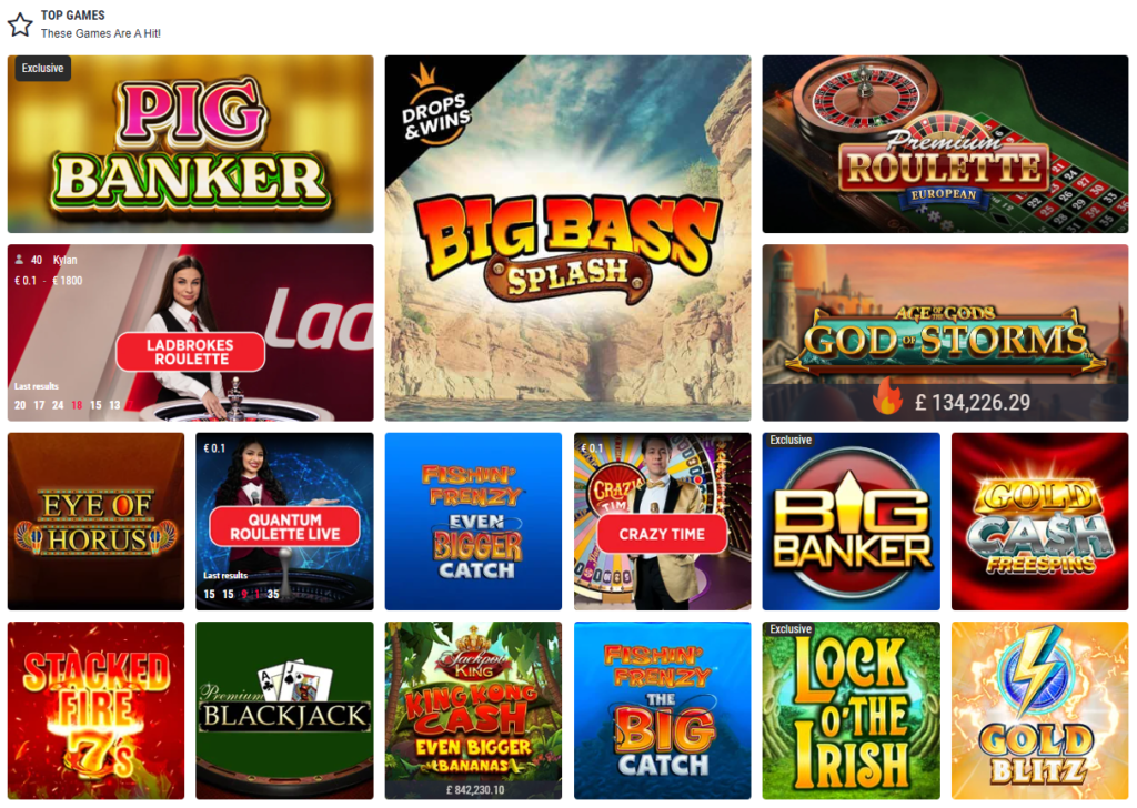 Ladbrokes Casino online slots games