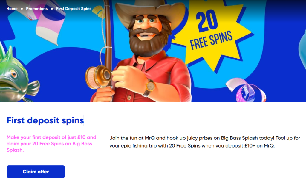 MRQ casino welcome bonus offer