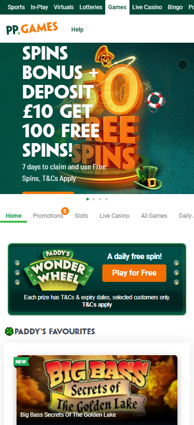 Paddy Power mobile app