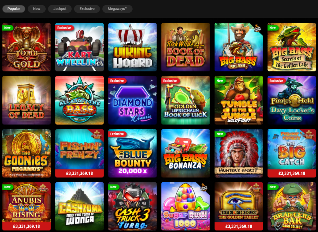 PokerStars casino slots games