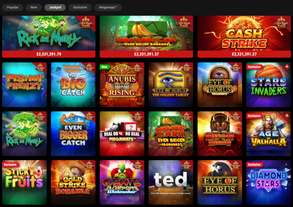 PokerStars casino jackpot slots