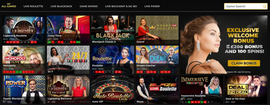 RegentPlay live casino games