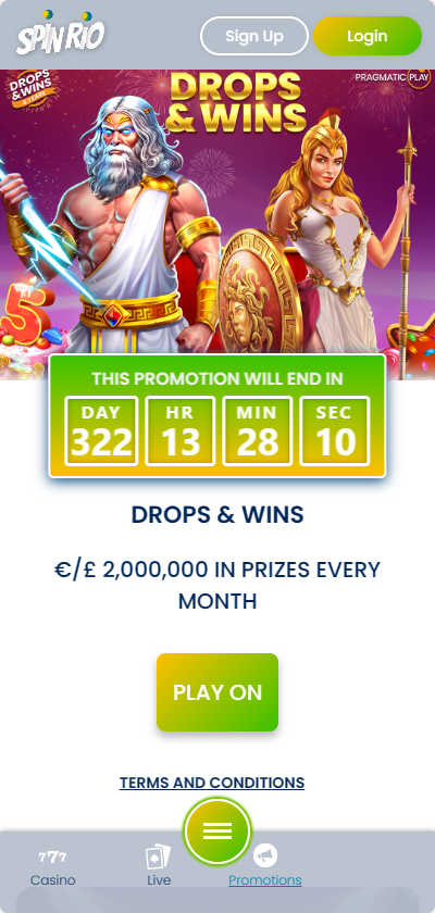 Spin Rio casino mobile bonus