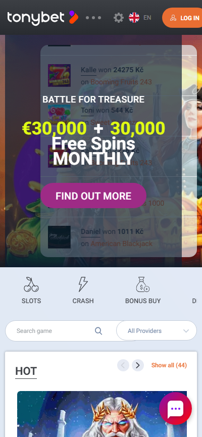 tonybet mobile casino