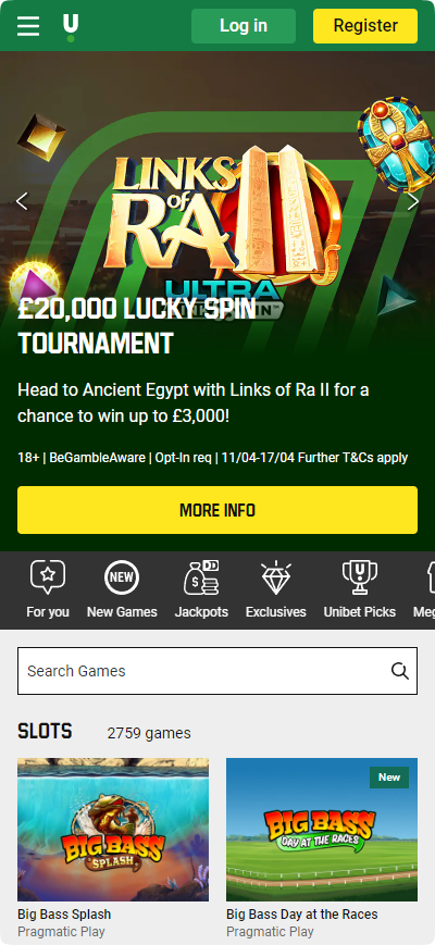 Unibet casino mobile slots